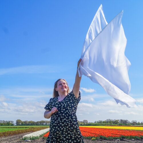 Glowing Aanbiddingsvlaggen WIT