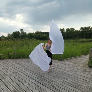 Bestel je Glowing vlag WIT