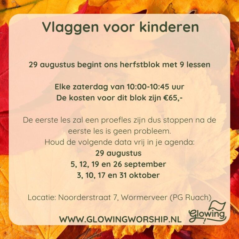 Glowing vlagelssen augustus