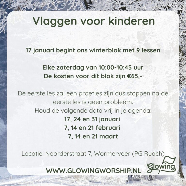 Glowing vlagelssen januari