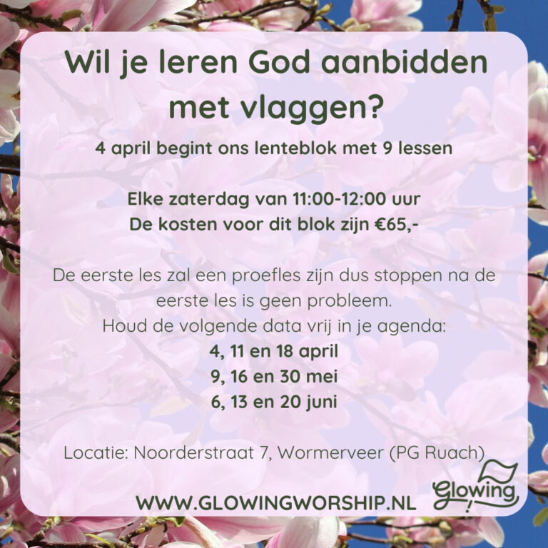 Glowing vlagelssen april